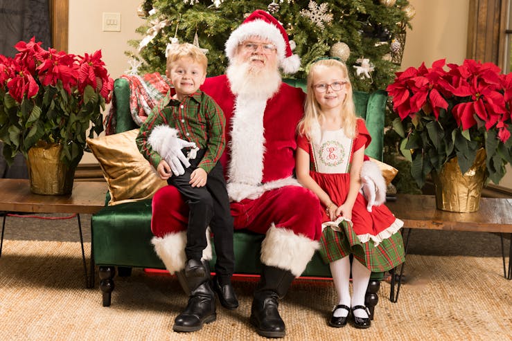 サンタと子ども達